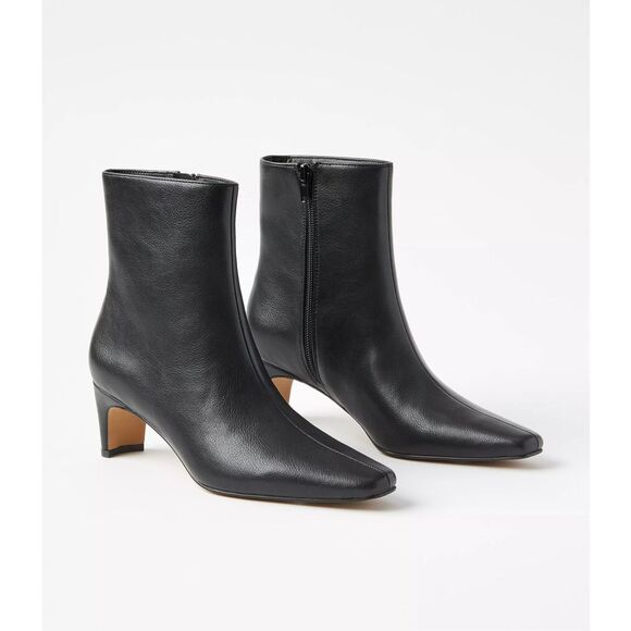Ann Taylor Loft $156 Squared Pointy Toe Booties women's 10 NEW - Picture 1 of 12